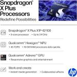 HP OmniBook 5 14 inch OLED Display, Snapdragon X Plus X1P-42-100, 16 GB RAM, 1 TB SSD