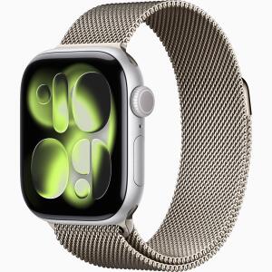 Apple Watch Series 11 Aluminum 46mm GPS ( Stainless Steel, Milanese Loop )