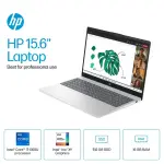 HP 15.6" FHD Touch Laptop - Intel Core i7, 16GB RAM, 512GB SSD - Silver