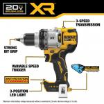 DEWALT20V XR Lithium-Ion Cordless Hammer Drill Kit (DCD1007WW1)