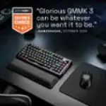 Glorious - GMMK 3 PRO 75% Wired Mechanical Linear Switch Gaming Keyboard with Hot-swappable Switches - Black (GLO-KB-G3-PRO75-PB-FOX-W-B-US)