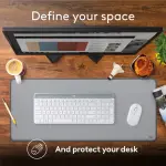 Logitech - Desk Mat Studio Series Extended Mouse Pad (Large) - Mid Gray (956-000047)