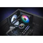 Thermaltake - TH120 ARGB Sync V2 120mm Radiator AIO CPU Liquid Cooler - Black (CL-W360-PL12SW-A)