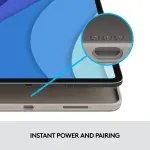 Logitech - Combo Touch Keyboard Folio for Apple iPad Pro 12.9" (5th & 6th Gen) - Sand (920-010119)