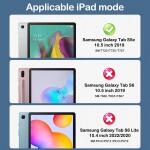 BRAECN Case for Galaxy Tab S5e 10.5" (2019) – Shockproof Kids Cover with Stand, Strap & Screen Protector – Black
