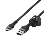 Belkin - BoostCharge Pro Flex Braided USB Type C to A Cable 6.6FT, USB - Black (CAB010bt2MBK)
