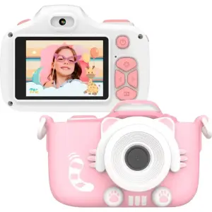 MyFirst Camera 3 Kids Digital Camera (16MP, Selfie Lens, Shockproof) – Pink