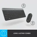 Logitech MK470 Wireless Keyboard & Mouse Bundle – Black/Gray