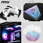 MSI - MAG Core Liquid I240 - AIO ARGB CPU Liquid Cooler - 240mm Radiator - 2x 120mm ARGB Gen 2 PWM Fans - Black (MAG CORELIQUID I240)