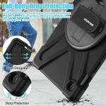 BRAECN Case for Galaxy Tab S5e 10.5" (2019) – Shockproof Kids Cover with Stand, Strap & Screen Protector – Black