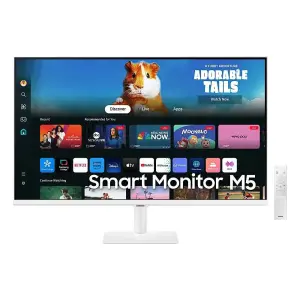 Samsung - M50D 27" LED FHD 60Hz 4ms Smart Monitor with HDR 10 (HDMI, USB) - White