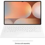 Samsung Galaxy Tab S10 Ultra/S9 Ultra Book Cover Keyboard - White