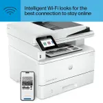HP - LaserJet Pro MFP 4101fdw Wireless All-in-One- Laser Printer - Black-and-White (2Z619F#BGJ)