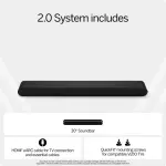 VIZIO - 2.0 Soundbar w/ Dolby Atmos, DTS:X - Black (SV200M-0805)
