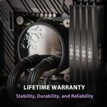 Silicon Power 32GB Zenith 6000 MHz DDR5 Desktop Memory Kit (2 x 16GB, Black)