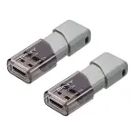 PNY - Turbo Attaché 3 128GB USB 3.0 Type A Flash Drive, 2-Pack - Silver (P-FD128X2TBOP-MP)