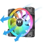 Thermaltake SWAFAN EX 12 RGB PC Cooling Fan (3-Pack) TT Premium Edition - Black