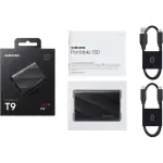 Samsung - Geek Squad Certified Refurbished T9 Portable SSD 1TB, Up to 2,000MB/s , USB 3.2 Gen2 - Black