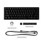 HyperX - Alloy Origins 60% Wired Mechanical Linear Red Switch Gaming Keyboard and RGB Back Lighting - Black