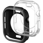 Insignia™ - Bumper Cases for Apple Watch 46mm Series 10 (2-Pack) - Black/Clear (NS-AWBC46BC2)
