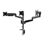 HUANUO Triple Monitor Desk Mount - Black