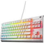 SteelSeries - Apex 3 TKL Wired Membrane Whisper Quiet Switch Gaming Keyboard 8 zone - White (64819)
