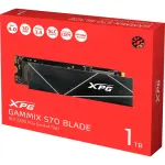 ADATA - XPG GAMMIX S70 Blade 1TB Internal SSD PCIe Gen 4 x4 with Heatsink for PS5 (AGAMMIXS70B-1T-CS)