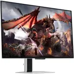 Samsung 32" Odyssey G8 QD-OLED 4K UHD 240Hz Gaming Monitor – Silver