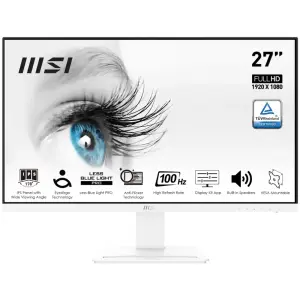 MSI - Pro MP273AW 27" IPS LCD FHD 100Hz 1ms Free Sync Monitor ,Built-in Speakers - Matte White (Pro MP273AW)