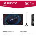 LG 50" UR9000 4K Smart TV, Alexa Built-In, 60Hz, AI 4K, Black