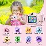 Contixo KC3 Kids 1080P Selfie Camera with Games – Pink