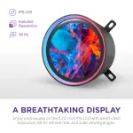 NZXT Kraken Elite 240mm Liquid Cooler with RGB Fan & 2.72" Display - Black