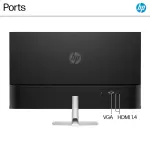 HP 31.5" FHD 100Hz VA Monitor – HDMI/VGA – Silver & Black