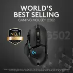 Logitech G502 HERO Wired Optical Gaming Mouse with RGB – Black