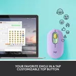 Logitech - POP Mouse Bluetooth Optical Ambidextrous Mouse - Wireless - Daydream Purple (Mint) (910-006544)