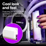 Crucial - Pro OC Gaming 32GB (2x16GB) DDR5 6400MHz C38 UDIMM Intel XMP 3.0 & AMD EXPO Desktop Memory - White (CP2K16G64C38U5W)