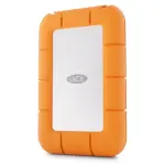 LaCie Rugged Mini SSD 1TB Solid State Drive - USB 3.2 Gen 2x2, - Silver and Orange (STMF1000400)