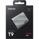 Samsung - T9 Portable SSD 2TB, Up to 2,000MB/s, USB 3.2 Gen2 - Gray