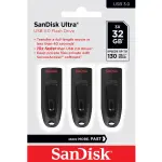 SanDisk - Ultra 32GB USB 3.0 Flash Drive with Hardware Encryption (3-Pack) - Black
