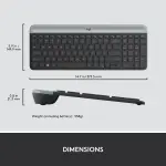 Logitech MK470 Wireless Keyboard & Mouse Bundle – Black/Gray
