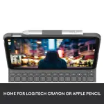 Logitech Slim Folio Keyboard Case for iPad A16 & 10th Gen with Bluetooth – Oxford Gray