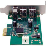 StarTech 3-Port 2b 1a 1394 Low Profile PCI Express FireWire Adapter Card