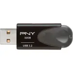 PNY Elite Turbo Attache 4 32GB USB 3.2 Flash Drive – Black