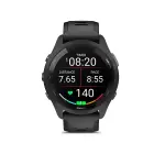 Garmin - Forerunner 265 GPS Smartwatch 46 mm Fiber-Reinforced polymer - Black (010-02810-00)