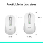 Logitech Signature M650 Wireless Mouse – Silent Clicks, Off-White