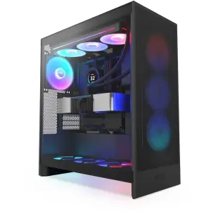 NZXT - H7 2024 Flow Mid-Tower ATX PC Case - Black (CM-H72FB-01)