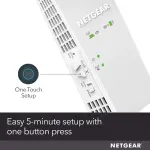 NETGEAR - AC1750 Dual-Band Wi-Fi Range Extender - White (EX6250-100NAS)