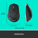 Logitech M720 Triathlon Wireless Optical Mouse – Black