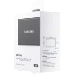 Samsung T7 2TB External SSD with Hardware Encryption – Titan Gray