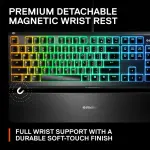 SteelSeries Apex 3 Wired Gaming Keyboard with 10-Zone RGB – Black